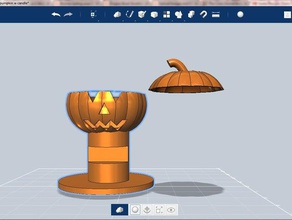 pumpkin bbq outdoor garden 3d marshmallows model roasting 3d print model - Mito3D