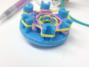 Runder rubberband loom Mode 3d print model - Mito3D