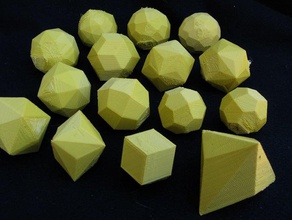 hollow polyhedra catalan solids other 3d print model - Mito3D