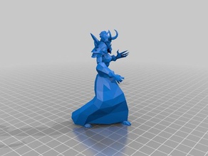 world Of warcraft kadın warlock felheart döküm kanalize undead yaratıklar Vay be 3d print model - Mito3D