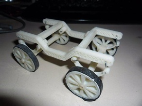 leaf spring frame vehicles automobile car suspension toy wheels 3d print model - Mito3D