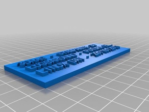 name plate 3drag per linux day 2013 other customized 3d print model - Mito3D