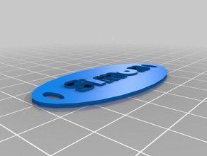 name plate simon parts 3d print model - Mito3D