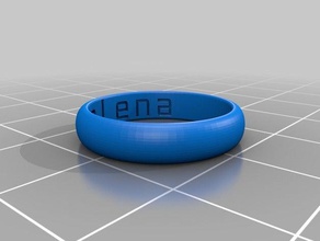mi personalizados anillo de banda la secuencia comandos creación india tamaños personalizador anillos 3d print model - Mito3D