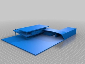 négliger des bâtiments structures 3d print model - Mito3D