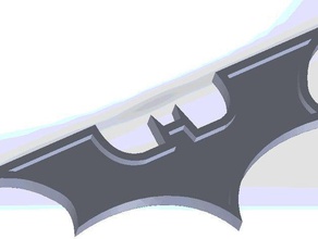 batarang di batman puntelli 3d print model - Mito3D