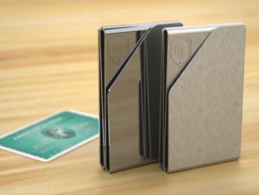printable slim money clip - Zubehör 3d Mensch Republik Schmuck sketchup supportless nützlich wallet 3d print model - Mito3D