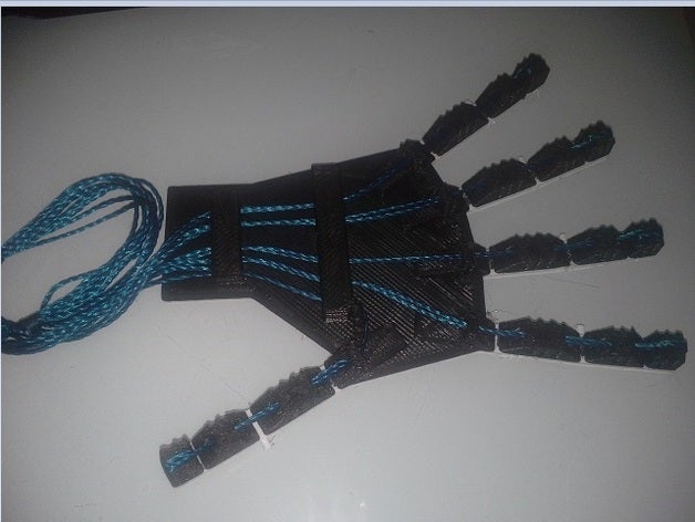 mão robótica impresso junta flexível engenharia 3D print model - Mito3D