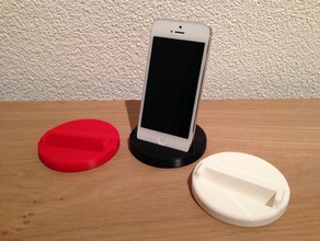 iphone 5 5s stand mobile dock l'iphone titulaire 3d print model - Mito3D