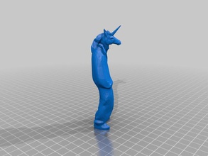 gangcorn diğer 3d blender gangsta karışımı heykel unicorn 3d print model - Mito3D