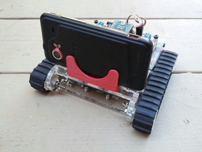 universal smartphone, tablet titular partes fazer makerspace suporte do telefone robô 3d print model - Mito3D