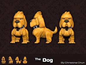 perro de juguete juego accesorios a lo perrito figura la estatuilla regalo mascota cachorro escultura 3d print model - Mito3D