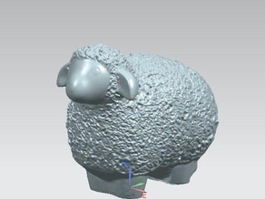 wooly pecore nurbs sculture animale 3d print model - Mito3D