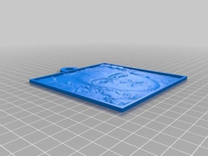frida kahlo 2d art personalizado 3d print model - Mito3D