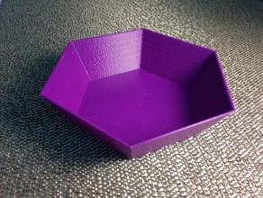 quick hex bowl containers 3d print model - Mito3D