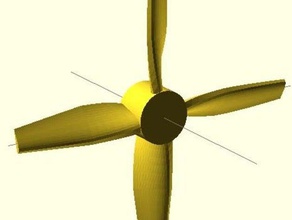 parameterized propeller rc vehicles 3d print model - Mito3D