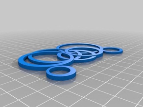 my customized playful rings necklace jewelry 3d print model - Mito3D