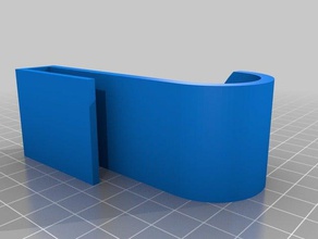 10mm de espessura vidro da porta do chuveiro cabide organização personalizado 3d print model - Mito3D