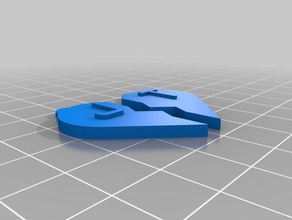 t + j Schmuck kundengebundene 3d print model - Mito3D