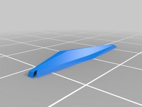 rear canard wing arrowhead art customized 3d print model - Mito3D