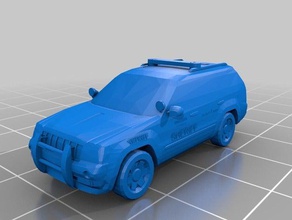 jeep grabd cherokee sceriffo altri 3d print model - Mito3D