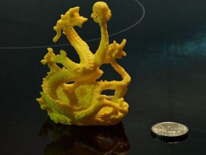 artec dragon- lq supportless print sculptures dragon printable no support 3d print model - Mito3D