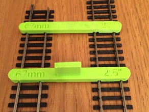 oo gauge parallel track tool hobby 3d print model - Mito3D