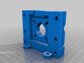 mendel motor bracket parametric other axis clamp holder rail openscad x-axis 3d print model - Mito3D