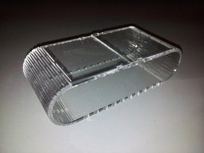 parametrico flex box altri acrilico contenitore flex-legno flessibile lasercut di taglio laser sninge 3d print model - Mito3D
