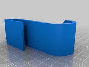 puerta gancho colgador de 11mm espesor la ducha organización personalizado 3d print model - Mito3D