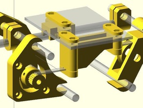 radus prusa i2 lm8uu 8 3 d de l'imprimante pièces bar transport la pince fin 3d print model - Mito3D