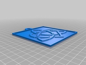 triquetra Herz lithopane 2d angepasst 3d print model - Mito3D