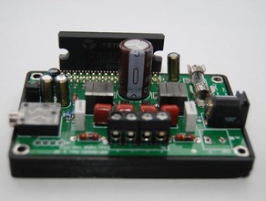 amp6 basic stereo-amplifier case audio 41hz 3d print model - Mito3D