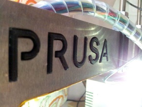 Rückenplatte Namen prusa i3 alu single-frame 3d Drucker Zubehör 3d print model - Mito3D