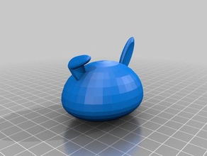 rabbit creatures animal design fat toy 3d print model - Mito3D