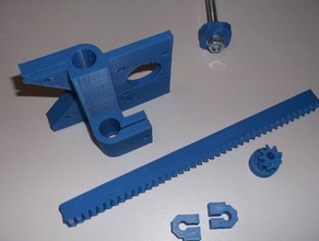 wallace rack pinion kit 3d printer accessories 3d print model - Mito3D