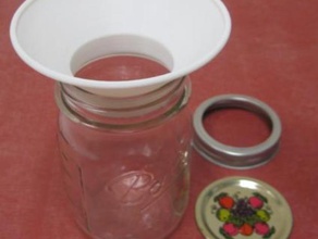 la mise en conserve entonnoir demi-pinte pinte bouche large de balle mason jar cuisine manger 3d print model - Mito3D