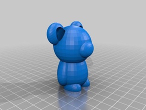 bear creatures animal cute design diy fat 3d print model - Mito3D