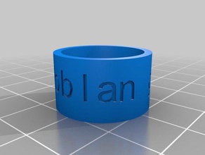 bibblan goes 3d ring rings customized 3d print model - Mito3D