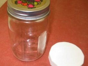 vis de couvercle d'un bocal en demi-pinte pinte bouche large la balle mason jar cuisine manger 3d print model - Mito3D