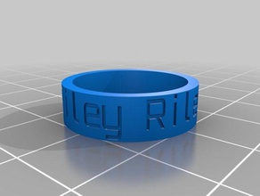 riley ring yüzük özelleştirilmiş 3d print model - Mito3D