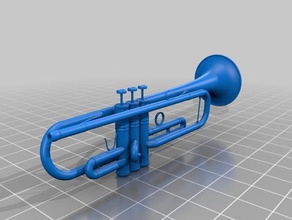 Trompete Musik 3d print model - Mito3D
