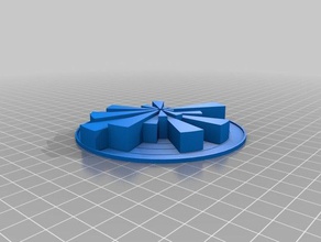 radyal pasta grafiği matematik 3d print model - Mito3D