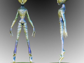 molok- owl princess figurine sculptures figure goddess illumanati toy weta 3d print model - Mito3D