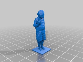 jon maddog hall other figurine human linux penguin scanned 3d print model - Mito3D