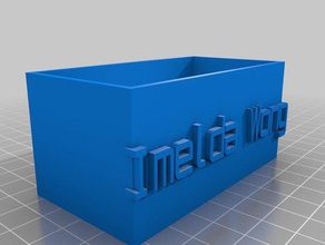 iw basic business card holder office customized 3d print model - Mito3D