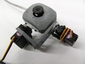 webcam pan tilt il sistema altri 3d fotocamera robotica servo 3d print model - Mito3D