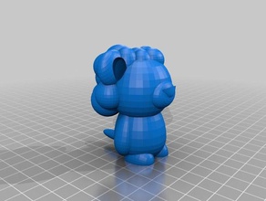 lion creatures animal design fat toy 3d print model - Mito3D