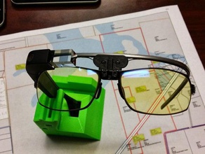 google glass bridge des lunettes le verre de l'explorateur googleglass 3d print model - Mito3D