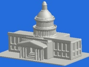 capital building buildings structures 3d print model - Mito3D